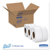 Scott® Essential JRT Extra Long, Septic Safe, 2-Ply, White, 2000 ft, 6 Rolls/Carton Tissues-Bath JRT Roll - Office Ready
