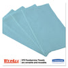 WypAll® X70 Foodservice Towels, 1/4 Fold, 12 1/2 x 23 1/2, Blue, 300/Carton Towels & Wipes-Disposable Dry Wipe - Office Ready