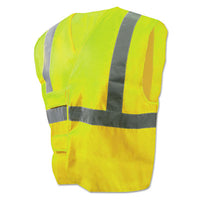 Boardwalk® Class 2 Safety Vests, Standard, Lime Green/Silver Apparel-Safety Vest - Office Ready