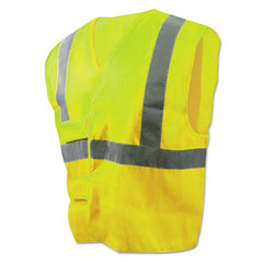 Boardwalk® Class 2 Safety Vests, Standard, Lime Green/Silver