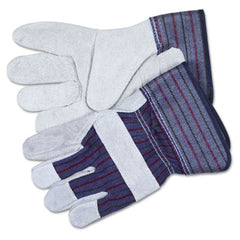MCR™ Safety Men's Split Leather Palm Gloves, X-Large, Gray, Pair