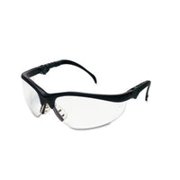 MCR™ Safety Klondike® Plus Safety Glasses, Black Frame, Clear Lens Safety Glasses-Wraparound - Office Ready