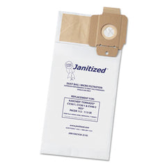 Janitized® Vacuum Bags, CV38/1, CV48/2, 100/Carton