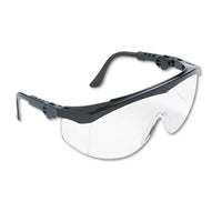MCR™ Safety Tomahawk® Safety Glasses, Black Nylon Frame, Clear Lens, 12/Box Safety Glasses-Wraparound - Office Ready