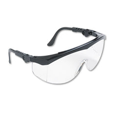 MCR™ Safety Tomahawk® Safety Glasses, Black Nylon Frame, Clear Lens, 12/Box