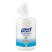 PURELL® Hand Sanitizing Wipes Alcohol Formula, 6 x 7, Unscented, White, 175/Canister, 6 Canisters/Carton Hand/Body Wet Wipes - Office Ready