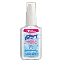 PURELL® Advanced Hand Sanitizer Gel, 2 oz Pump Bottle, Refreshing Scent, 24/Carton Gel Hand Sanitizer Bottles - Office Ready