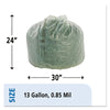 Stout® by Envision™ EcoSafe-6400™ Bags, 13 gal, 0.85 mil, 24" x 30", Green, 45/Box Bags-High-Density Waste Can Liners - Office Ready