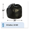 Stout® by Envision™ Total Recycled Content Plastic Trash Bags, 30 gal, 1.3 mil, 30" x 39", Brown/Black, 100/Carton Low-Density Waste Can Liners - Office Ready