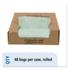 Stout® by Envision™ EcoSafe-6400™ Bags, 30 gal, 1.1 mil, 30" x 39", Green, 48/Box Bags-Low-Density Waste Can Liners - Office Ready