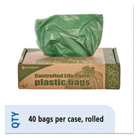 Stout® by Envision™ Controlled Life-Cycle Plastic Trash Bags, 33 gal, 1.1 mil, 33