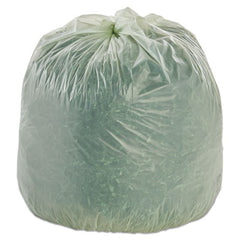 Stout® by Envision™ EcoSafe-6400™ Bags, 30 gal, 1.1 mil, 30" x 39", Green, 48/Box