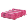 Tidy Girl™ Feminine Hygiene Sanitary Disposal Bags, 4" x 10", Pink/Black, 150 Bags/Roll, 4 Rolls/Carton Sanitary Napkin Receptacle Liners - Office Ready
