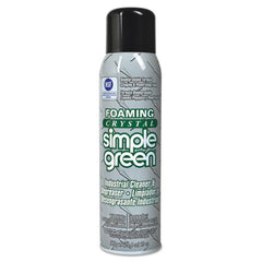 Simple Green® Foaming Crystal Industrial Cleaner & Degreaser, 20 oz Aerosol Spray, 12/Carton