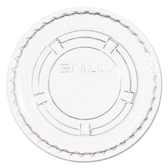 Dart® Portion/Soufflé Cup Lids, Fits 0.5 oz to 1 oz Cups, PET, Clear, 125 Pack, 20 Packs/Carton