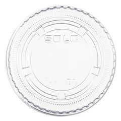 Dart® Portion/Soufflé Cup Lids, Fits 3.25 oz to 9 oz Cups, Clear, 125/Pack, 20 Packs/Carton
