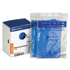 First Aid Only™ SmartCompliance Nitrile Gloves, One Size, 2/Box