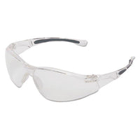 Honeywell Uvex™ A800 Series Safety Eyewear, Scratch-Resistant, Clear Frame, Clear Lens Wraparound Safety Glasses - Office Ready