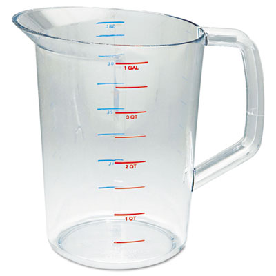 Rubbermaid® Commercial Bouncer® Measuring Cup, 4 qt, Clear Measuring Cups, Plastic - Office Ready