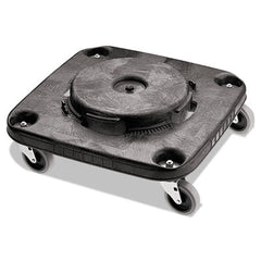 Rubbermaid® Commercial Brute® Container Square Dolly, 300 lb Capacity, 17.25 x 6.25, Black