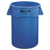 Rubbermaid® Commercial Vented Round Brute® Container, 44 gal, Plastic, Blue Indoor All-Purpose Waste Bins - Office Ready
