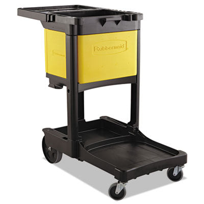 Rubbermaid® Commercial Locking Cabinet, For Rubbermaid Commercial Cleaning Carts, Yellow Cart Cabinets, Dividers & Shelves - Office Ready