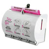 Tidy Girl™ Plastic Feminine Hygiene Disposal Bag Dispenser, Gray Feminine Products Waste Bag Dispenser - Office Ready