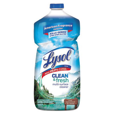 LYSOL® Brand Clean & Fresh Multi-Surface Cleaner, Cool Adirondack Air, 40 oz Bottle Disinfectants/Cleaners - Office Ready
