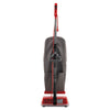 Oreck Commercial Upright Vacuum, 12" Cleaning Path, Red/Gray Upright Vacuum Cleaners - Office Ready