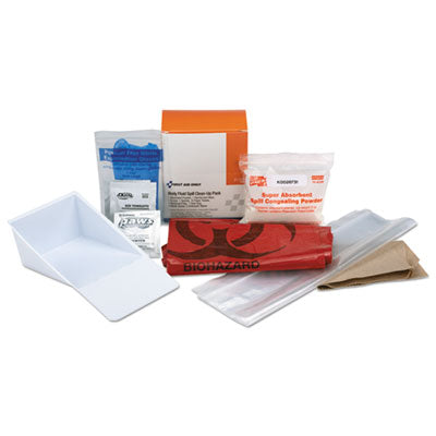 First Aid Only™ BBP Spill Cleanup Kit, 3.63 x 2.25 x 4.31 Blood Cleanup Kits-Biohazard - Office Ready
