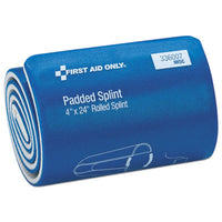 First Aid Only™ Splint, 4 x 24, Blue/White First Aid Kit Refills-Mixed Products - Office Ready