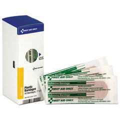 First Aid Only™ Refill for SmartCompliance™ General Business Cabinet, Plastic Bandages, 1 x 3, 40/Box