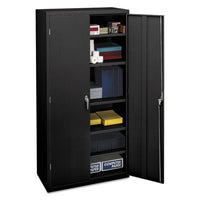 HON® Brigade® Assembled Storage Cabinet, 36w x 18.13d x 71.75h, Black Office & All-Purpose Storage Cabinets - Office Ready