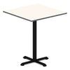 Alera® Reversible Laminate Table Top, Square, 35.38w x 35.38d, White/Gray Tables-Multipurpose & Training Tables - Office Ready