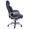 SertaPedic® Cosset High-Back Executive Chair, Supports Up to 275 lb, 18.75" to 21.75" Seat Height, Black Seat/Back, Slate Base Chairs/Stools-Office Chairs - Office Ready
