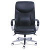 La-Z-Boy® Commercial 2000 Big & Tall Executive Chair with Dynamic Lumbar Support, Lumbar, Supports 400 lb, 20.25" to 23.25" Seat Height, Black Seat/Back, Silver Base Chairs/Stools-Big & Tall Office Chairs - Office Ready