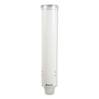 San Jamar® Pull-Type Water Cup Dispenser, For 5 oz Cups, White Plastic Cup Dispensers - Office Ready
