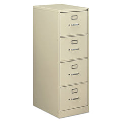 Alera® Four-Drawer Economy Vertical File, 4 Legal-Size File Drawers, Putty, 18" x 25" x 52"