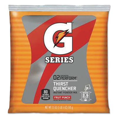 Gatorade® Thirst Quencher Powder Drink Mix, Fruit Punch, 21oz Packet, 32/Carton Sports Drink Mixes/Concentrates - Office Ready