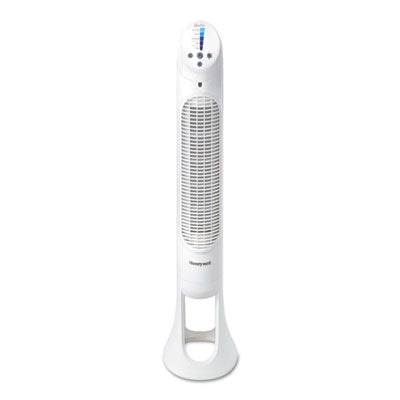 Honeywell QuietSet Whole Room Tower Fan, White, 5 Speed Floor Tower Fans - Office Ready