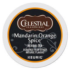 Celestial Seasonings® Mandarin Orange Spice® Herbal Tea K-Cups®, 96/Carton