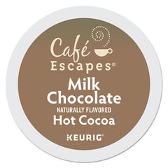 Café Escapes® Milk Chocolate Hot Cocoa K-Cups®, 96/Carton