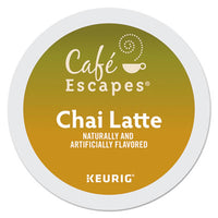 Café Escapes® Chai Latte K-Cups®, 96/Carton Beverages-Tea, K-Cup - Office Ready