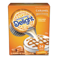International Delight® Flavored Liquid Non-Dairy Coffee Creamer, Caramel Macchiato, Mini Cups, 24/Box Coffee Creamers - Office Ready