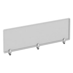 Alera® Polycarbonate Privacy Panel, 65w x 0.50d x 18h, Silver/Clear