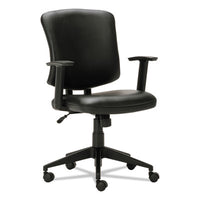 Alera® Everyday Task Office Chair, Bonded Leather Seat/Back, Supports Up to 275 lb, 17.6