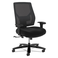 HON® Crio™ Big & Tall Mid-Back Task Chair, Supports Up to 450 lb, 18" to 22" Seat Height, Black