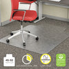 Alera® Studded Chair Mat for Flat Pile Carpet, 45 x 53, Wide Lipped, Clear Mats-Chair Mat - Office Ready