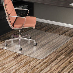 Alera® Non-Studded Chair Mat for Hard Floor, 46 x 60, Rectangular, Clear