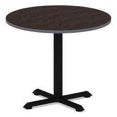 Alera® Reversible Laminate Table Top, Round, 35.5" Diameter, Espresso/Walnut